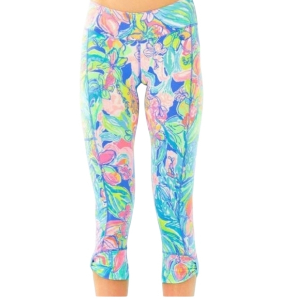 Lilly Pulitzer Luxletic Fara Weekender UPF 50+ Surf Gepsea Leggings